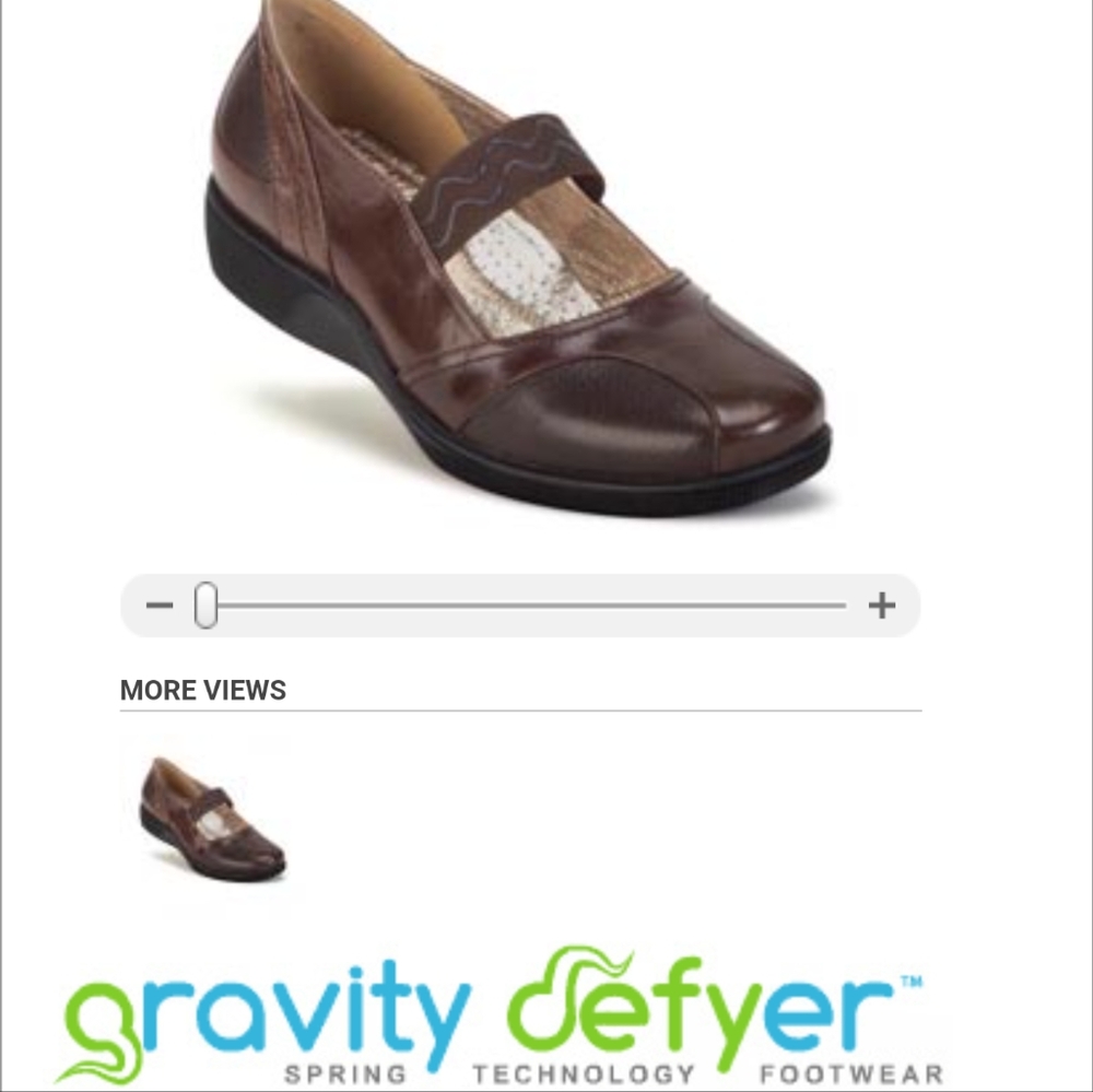 Gravity Defyer Natalie Brown Mary Jane's Comfort Orthotics Size 9